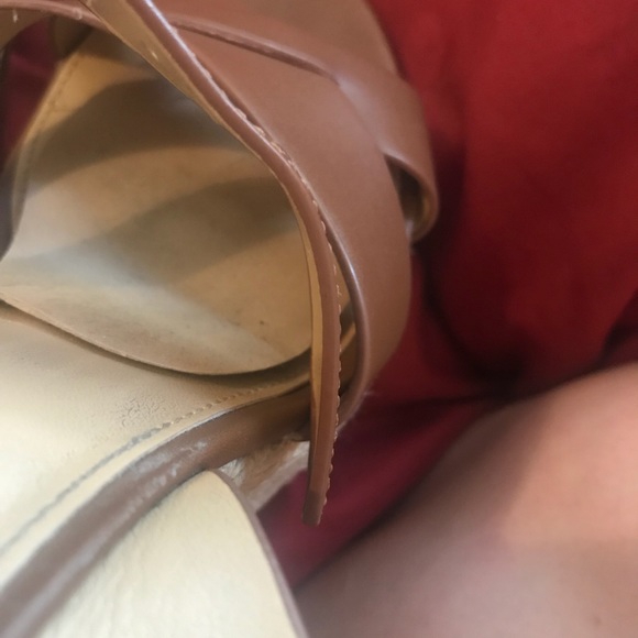 Michael Kors Espadrille Wedges Leather Sz. 8 Shoes - Picture 6 of 8